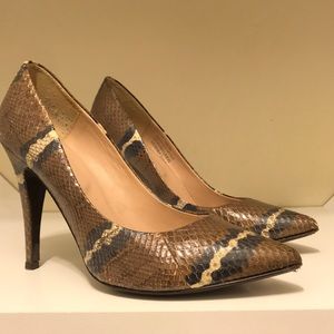 J Crew snake skin heels. Wore once
